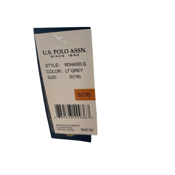 NWT U.S. POLO GREY GIRLS CARDIGAN - Picture 6 of 10
